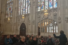 Sightseeing in der Kings College Chapel Cambridge |